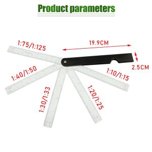 Fan Shape Architects Scale Ruler For Graphics Design Multi Ratio Measure Tools Design Multi Ratio Measure Tools Fan Shape