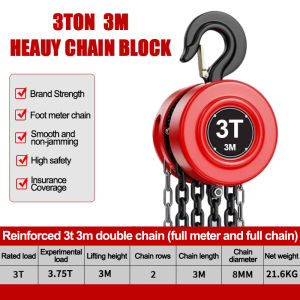CHUANGCHAO 1T 2T 3T Chain Lever Block Manual Lifting Chain Block Lever Hoist Hsz Type Small Pulley Block Ratchet Puller Lifting Block Hand Lever Chain Block