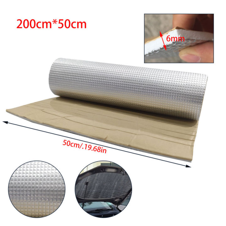 Thermal insulation for cars Thick 6mm Aluminum foil Muffler cotton auto ...