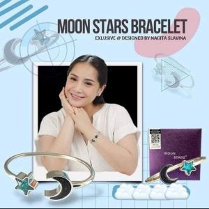 Gelang Moon Star Nagita Slavina - Gelang Kesehatan Quantum Pendant Moon Star - Gelang Gigi