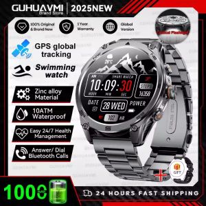 New T-REX3 1000mAh Large Battery Durable Adult Smart Watch GPS Compass Altimeter 5ATM Waterproof BT Call Sports Smartwatch Men