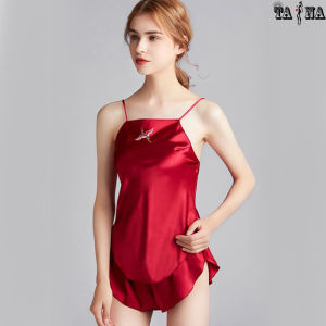 [XẢ KHO GIẢM GIÁ] Đồ bộ ngắn mặc nhà 2 dây lụa cao cấp gợi cảm