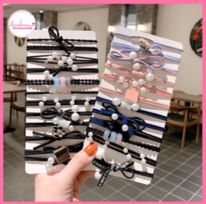 สินค้าพร้อมส่งที่ไทย 12ชิ้น ยางรัดผมเกาหลี ยางรัดผม 12ชิ้น แบบขวด และ 12ชิ้น ยางรัดผมเด็ก 500 เส้น