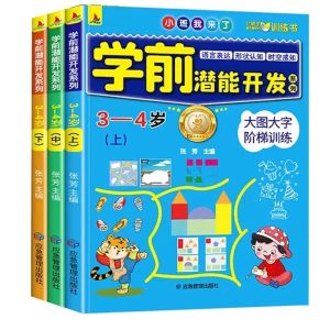 学前潜能开发系列（全套12册）幼儿左右脑智力开发练习册 儿童专注力培养绘本 Children Whole Brain Early Learning Chinese Exercise Work book Buku WeBuild