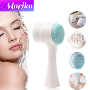 Moriko 3D Double Side Cleanser Brush Face Massage Deep Cleansing Ultra Fine Facial Brush