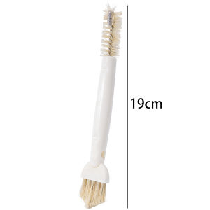 YESPERY แปรงถ้วยหัวสองชั้นอเนกประสงค์อ่างล้างจานอุปกรณ์ทำความสะอาดบ้านแปรงถ้วยหัวหมุนได้แปรงทำความสะอาดก๊อกน้ำ