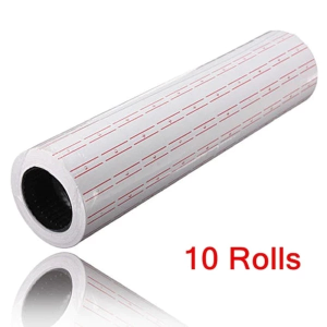 8000pcs Price Labels Sticker 10 Rolls White Tag Easy Peel for Shop Retail Use