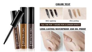 3 Colors Liquid Peel Henna Eyebrow Gel Waterproof Long Lasting Eyebrow Tint Tattoo Semi-Permanent Shattering Eyebrow Dye Cosmetic Makeup