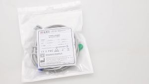 สายเคเบิล ECG ของจอภาพผู้ป่วย AAMI ทั่วไปที่เข้ากันได้ 6Pin