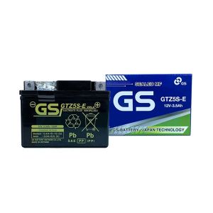 Bình Ắc quy khô GS GTZ5S-E 35Ah GTZ5S-H 4AH Wave RS Rsx Rsv S Nouvo456 Airblade110 Hayate X-Bike SKY Exciter Luvias Cub