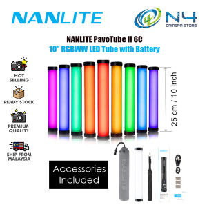 Nanlite PavoTube II 6C Pavotube6C MK2 10in 6w RGBW LED Tube (Original Nanlite Malaysia 1 Year Warranty)