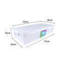 Home Gallery Stackable Underbed Storage Box with Wheels, Capacity: 35L | Durable & BPA-Free | Stackable Design | Multi-Purpose Storage for Cosmetics, Sundries, Clothes & More | Space-Saving & Easy to Carry | BUY 1 TAKE 1. 