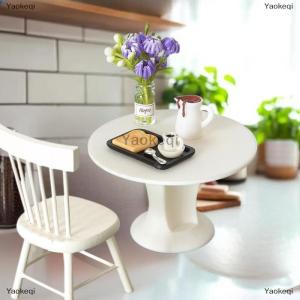 [COD] Yaokeqi 7Pcs Desktop Scene Simulation Micro Model Parts Handmade Miniature Dollhouse Coffee Cup Model Decorative Tray Plate Accessories