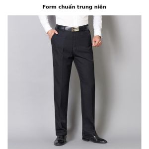 Quần Âu Nam Trung Niên Cao Cấp – Dáng Đứng Chuẩn Mặc Mát Chống Nhăn Co Giãn Nhẹ (127)