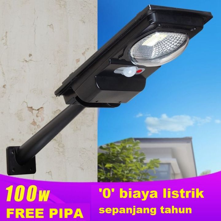 Lampu Tenaga Surya 100watt Solar Cell Solar Panel Waterproof Lampu