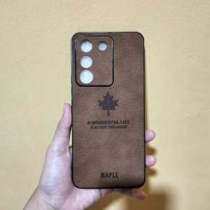 Maple Leaf Leather Case Vivo V29e Luxury Cortex Anti-slip Advanced Phone Case - HOHA CASE