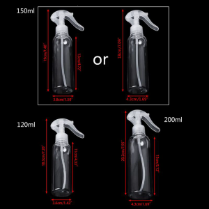 Chai trong suốt Với Nắp Với Có Thể Điều Chỉnh Vòi Phun Nước Tóc Salon Cho Vật Nuôi Cho Tóc Chó mèo Phun Sương Chất Lỏng Orga