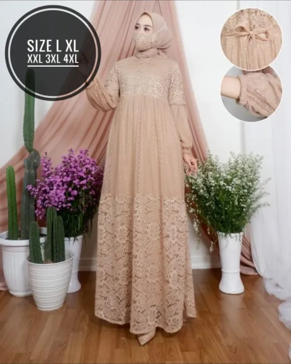 Gamis%20Brukat%20Jumbo%20/dress%20jumbo%20brukat%20full%20mix%20tile%20warna%20moka%20hitam%20navy%20biru%20ld%20100%20110%20120%20130%20140%20ukuran%20L%20XL%20XXL%203XL%204XL%20/%20gamis%20jumbo%20model%20terbaru%20/%20gamis%20pesta%20jumbo%20-%20Image%203