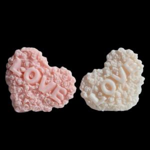 WP💓💛💖 1Pc Rose Heart Shape Silicone Mold DIY Love Flower Candle Plaster Making Tool Chocolate Ice Mould