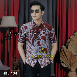 Promo Diskon Kemeja Batik Lapis Furing KODE HBL Ready Size Jumbo