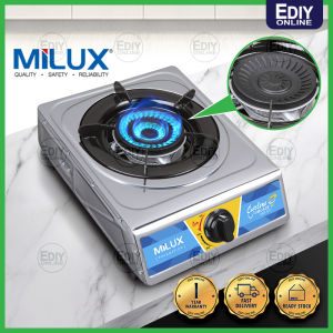 【NEW】 MILUX MSS-1211 Cyclone Blaze Stainless Steel Single Burner Dapur Gas Cooker 煤气灶 Ediyonline Ediy