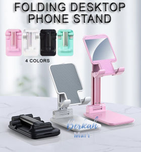 TERLARIS FOLDING DESKTOP STAND HP MEJA HOLDER HP TAB TABLET IPAD HANDPHONE FOLDABLE STANDING MEJA DUDUKAN PONSEL