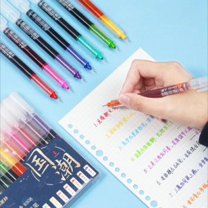 12 Colors Liquid Ink Rollerball Pen: Quick Drying & Versatile
