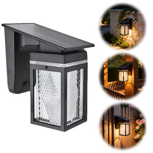 Weatherproof Solar Wall Lanterns Waterproof IP65 Outdoor Lighting for Garden and Driveway