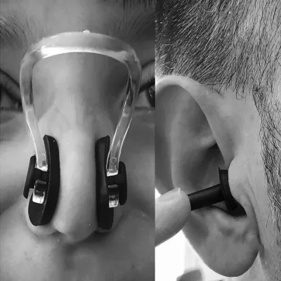Bịt tai kẹp mũi đi bơi lội lặn biển SPORTY EN1 ngăn nước bảo vệ tai mũi