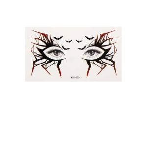 XANTHE Spider Web Halloween Face Tattoo Sticker Waterproof Pumpkin Halloween Face Temporary Tattoo Facial Wound Stickers Realistic Body Art Scar Stickers Halloween Party Gift