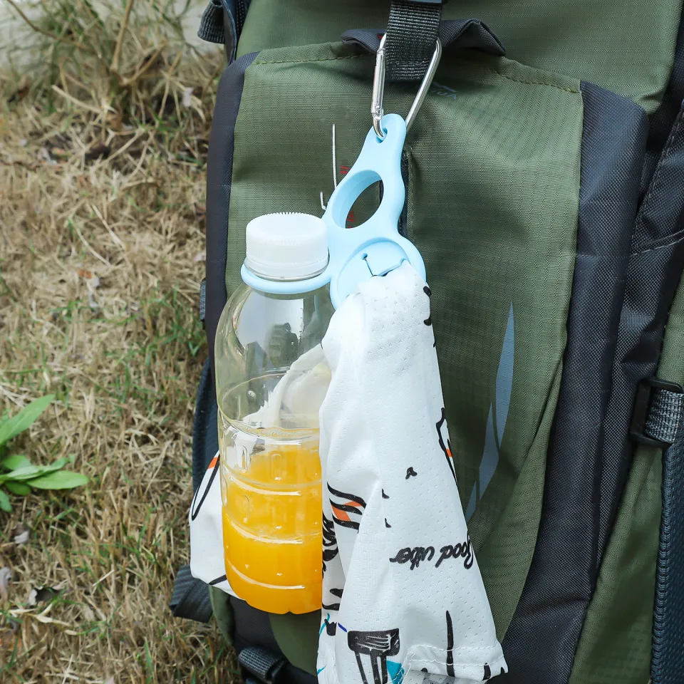 Silicone Sports Kettle Buckle Outdoor Carabiner Water Bottle