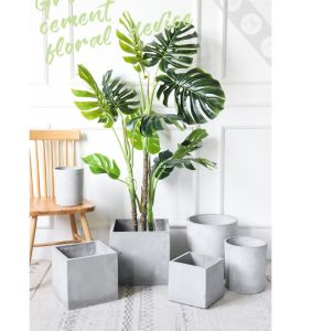ROUND Cement Pot / Concrete Pot / Fiberglass Pot / Fibreglass Pot / Planter Pot / Plant Pot / Artificial Plants Pot / Flower Pot / Tree Pot / Pot for Real Plant