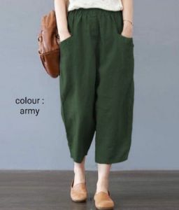 Uniqo Pants Celana Panjang Wanita 7/8 kulot size L XL XXL XXXL bahan cotton Twill premium