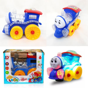 Train Toys Bump and Go Dancing Train with Music Train Mainan kereta api
