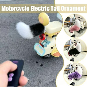 Fluffy Remote Control Electric Tail Rechargeable Realistic Car Wagging Moving Tail Self-adhesive