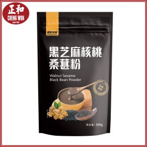 美粥食客 黑芝麻核桃桑葚粉 500g 黑豆粉芝麻糊 Black Sesame Powder with Walnut Mulberry Serbuk Minuman