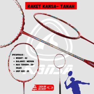 Raket Bulutangkis Kansa Badminton Api/ Air/ Tanah/ Kayu/ Angin 30lbs