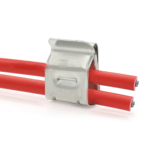 50Pcs Stainless Steel Solar PV Cable Clips Cable Clamp For 4mm2 6mm2 12awg 10awg 18x20mm Cord Management Clip