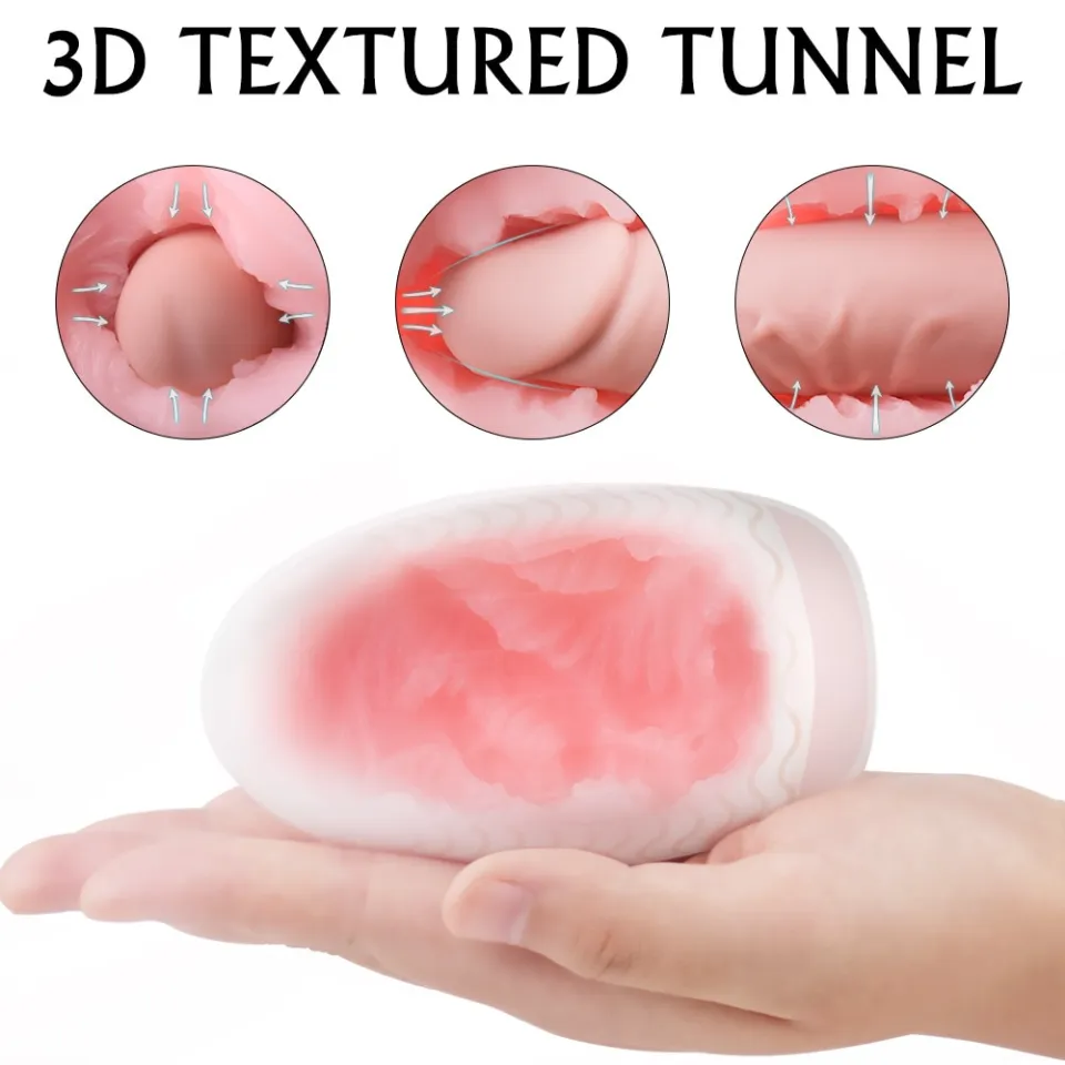 New Soft Manual Portable Masturbation Egg Masturbator Cup Real Vagina Sex  Toy Adult Products Virgin Male