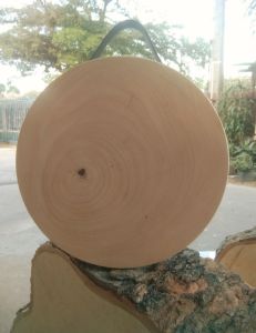 เขียงไม้มะขามแช่น้ำเกลือขนาด 8 นิ้ว หนา 4-6 ซม. พร้อมส่ง🇹🇭