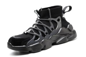 Sneaker Sepatu Safety aeiso V4 Ringan ujung di lapisi besi ada big size ukuran jumbo