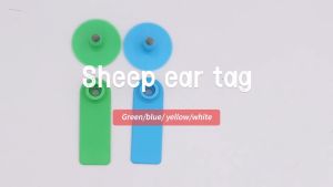 10Pcs Goat TPU Blank Goat Ear Tag Copper Head Earrings Sheep Ear Tag with Pen for Animal Livestock