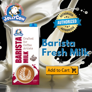 JOLLYCOW Barista Milk 1L (x12) – Creamy Froth-Perfect Milk for Cafe-Quality Coffee