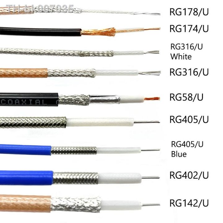 NEW RF Coaxial Cable RG178 RG174 RG316 RG58 RG142 RG405 RG402 Wire Low ...