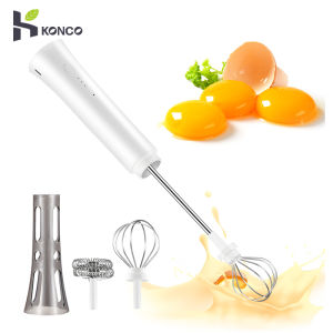 Konco nâng cấp mới không cần tay đồ tạo bọt sữa điện cà phê Frother đồ uống trộn sạc USB thép không gỉ Máy xay sinh tố 2 trong 1 hộ gia đình Nhà Bếp Máy đánh trứng nhỏ