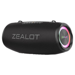 ZEALOT S87 Portable Bluetooth Speaker 80W Stereo Sound with XBass IPX6 Waterproof LED LightOutdoor Wireless Speakers