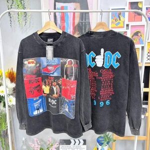 เสื้อฟอกแขนยาวสไตล์วินเทจ ใส่เท่ๆ ได้ทุกวัน ผ้าดี ใส่สบาย งานพิมพ์ชัด สีไม่ซีดง่าย