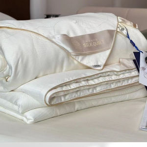 100% Silk Quilt Lyocell Fiber Comforter Queen Size Summer Blanket White Jacquard Duvet Bed Cover Single And Double Bedding