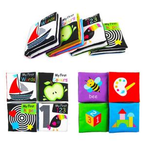 Smart Kiddy Shop หนังสือผ้า ชุด 4 เล่ม หนังสือเสริมพัฒนาการ ภาษาอังกฤษ หนังสือสำหรับเด็กเล็ก