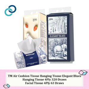 TM Air Cushion Tissue Hanging Tissue Cute Rabbit Sugar Mammi (155mm x 175mm) 4 Ply 320 Draws/ Bag 糖糖妈咪抽纸挂抽兔来运转气垫纸巾4层320抽